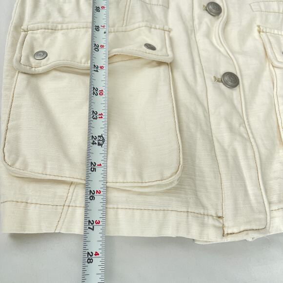 NWT Free People Not Your Brother's Utility Jacket Ecru Cream Women's Size XS - Picture 13 of 16